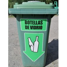 Contenedor de botellas de vidrio